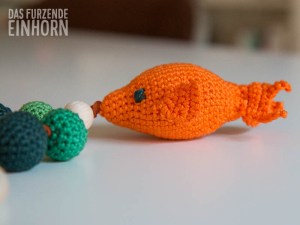 Beissring häkeln mit Fisch