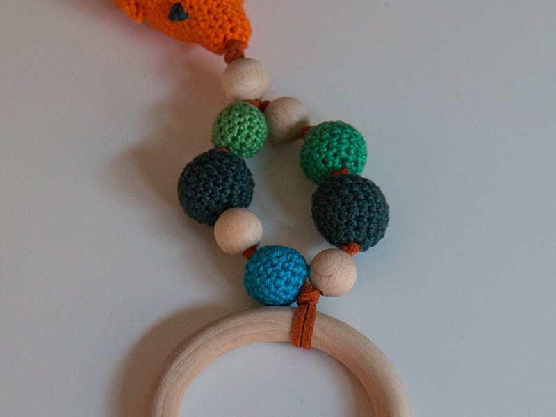 Beissring häkeln mit Fisch