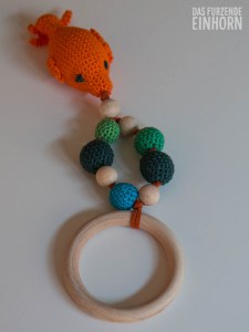 Beissring häkeln mit Fisch