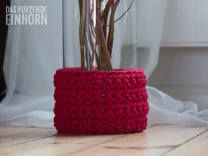 Häkel-Deko-Blumenvase