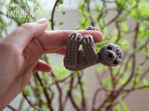 Gehäkeltes Baby-Faultier - so groß wie mein Finger