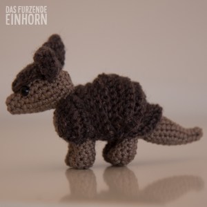 Gürteltier gehäkelt-rechts