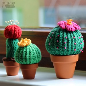 Gehäkeltes Kaktus-Nadelkissen