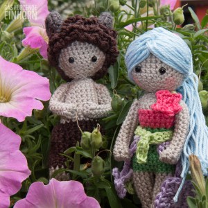 Gehäkeltes Dreamteam Satyr und Nymphe