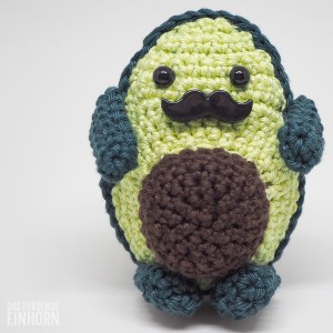 Crocheted Avocado Movember