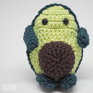 Schmollende gehäkelte Avokado